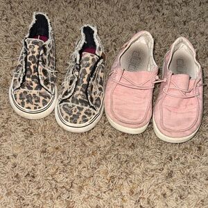 Leopard and Pink Kids Shoes Set